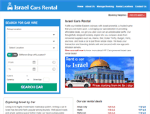 Tablet Screenshot of israelcarsrental.com